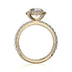 Michael M Halo Cushion Engagement Ring