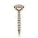 Michael M Halo Cushion Engagement Ring