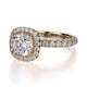 Michael M Halo Cushion Engagement Ring