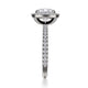 Michael M Halo Cushion Engagement Ring