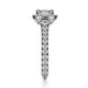 Michael M Prong Cushion Engagement Ring