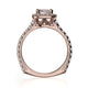 Michael M Prong Cushion Engagement Ring