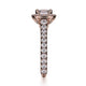 Michael M Prong Cushion Engagement Ring