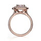 Michael M Prong Cushion Engagement Ring