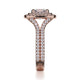 Michael M Prong Cushion Engagement Ring