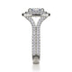 Michael M Prong Cushion Engagement Ring