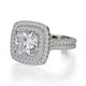 Michael M Prong Cushion Engagement Ring