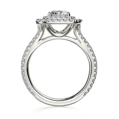 Michael M Prong Round Engagement Ring