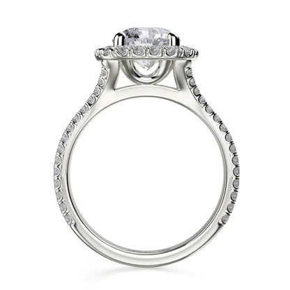 Michael M Prong Round Engagement Ring