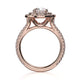 Michael M Prong Oval Engagement Ring