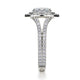 Michael M Prong Oval Engagement Ring