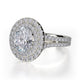Michael M Prong Oval Engagement Ring