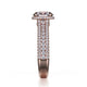 Michael M Pave Round Engagement Ring
