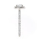 Michael M Halo Cushion Engagement Ring