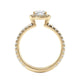 Michael M Halo Cushion Engagement Ring