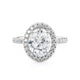 Michael M Prong Oval Engagement Ring