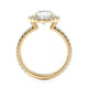 Michael M Prong Oval Engagement Ring