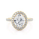 Michael M Prong Oval Engagement Ring