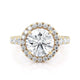 Michael M Halo Round Engagement Ring