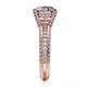 Michael M Pave Round Engagement Ring