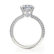 Michael M Pave Round Engagement Ring