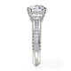 Michael M Pave Round Engagement Ring