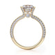 Michael M Pave Round Engagement Ring
