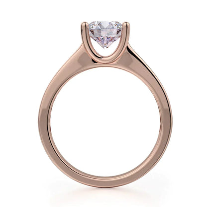 Michael M Center Stone Prong Round Engagement Ring
