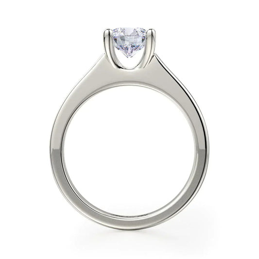 Michael M Center Stone Prong Round Engagement Ring