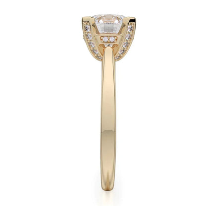 Michael M Pave Round Engagement Ring