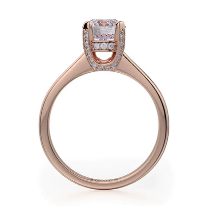 Michael M Pave Round Engagement Ring