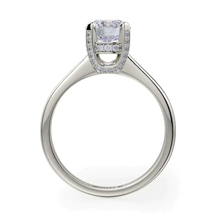 Michael M Pave Round Engagement Ring