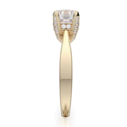Michael M Pave Round Engagement Ring