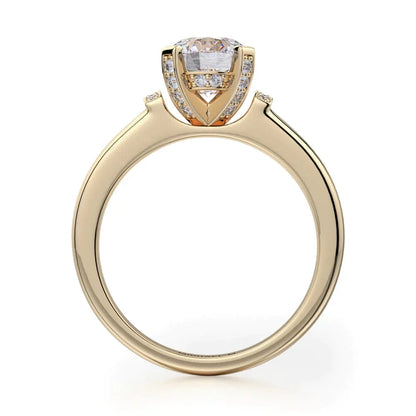 Michael M Pave Round Engagement Ring