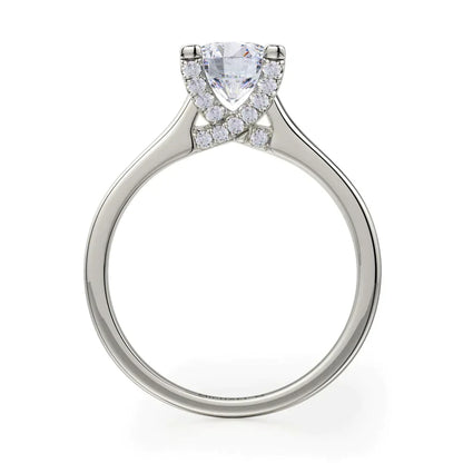 Michael M Prong Round Engagement Ring