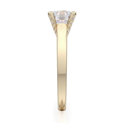 Michael M Prong Round Engagement Ring