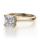 Michael M Pave Princess Engagement Ring
