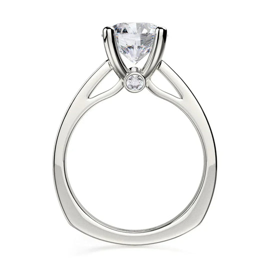 Michael M Bezel Round Engagement Ring