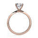 Michael M Center Stone Prong Round Engagement Ring