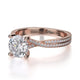 Michael M Center Stone Prong Round Engagement Ring