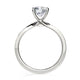 Michael M Center Stone Prong Round Engagement Ring