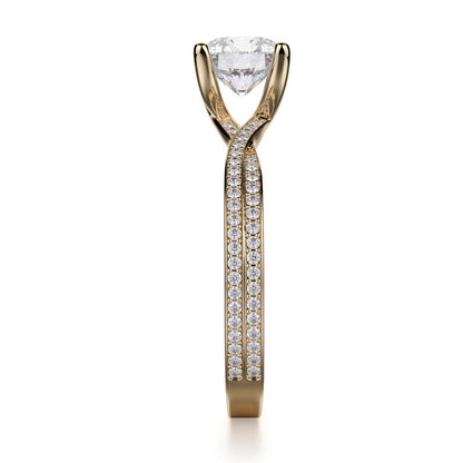 Michael M Center Stone Prong Round Engagement Ring