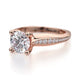 Michael M Pave Round Engagement Ring