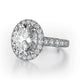 MICHAEL M Engagement Rings Platinum Europa R320L-3-OV R320L-3-OV-PT