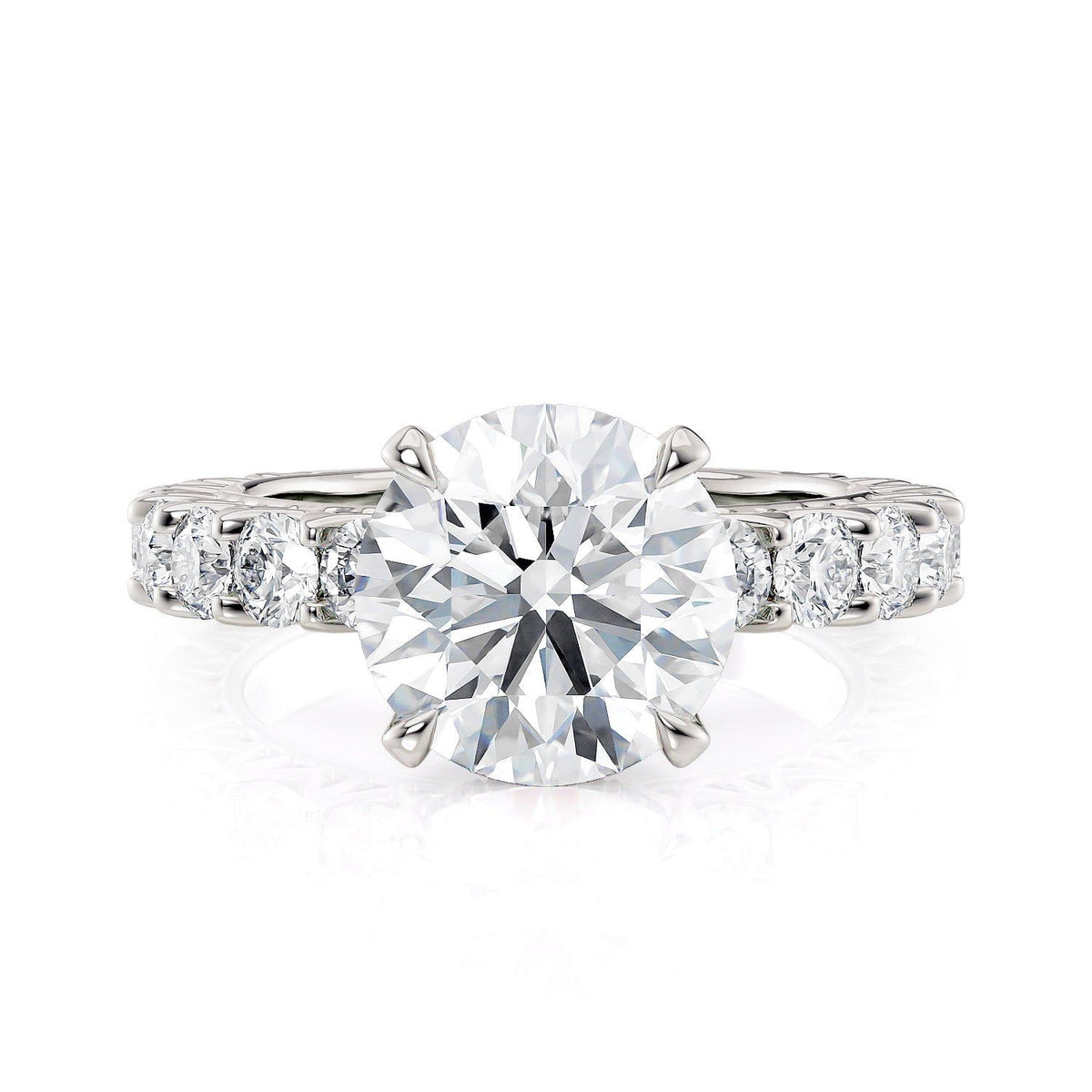 MICHAEL M Engagement Rings Platinum Meksian R902-3