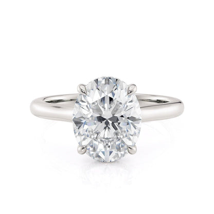 MICHAEL M Engagement Rings Platinum Montage R826-3-OV