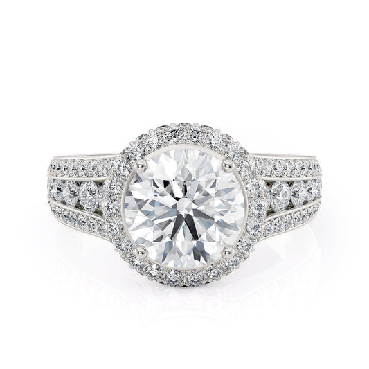 MICHAEL M Engagement Rings Platinum Strada R385-2