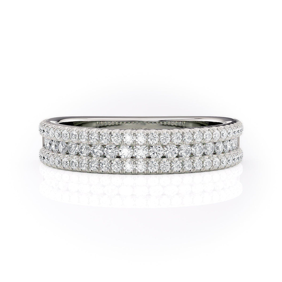 MICHAEL M Engagement Rings Platinum Wedding Band R671B