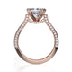 Michael M Pave Princess Engagement Ring