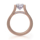 Michael M Pave Round Engagement Ring